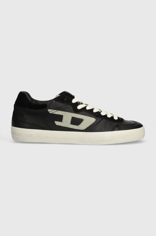 Sneakers din piele Diesel S-Leroji Low, negru, Y03336-P2034-HA124