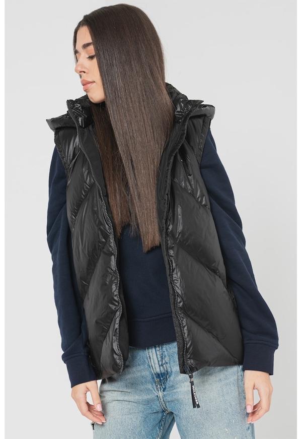 Vesta cu vatelina si gluga Tommy Hilfiger