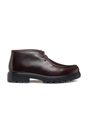 Geox pantofi de piele U SPHERICA EC7 barbati, culoarea maro, U46FRD 0003Z C7011