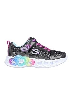 Pantofi sport cu inchidere velcro si lumini LED Infinite Heart Light