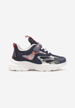 Pantofi sport Bleumarin cu detalii contrastante