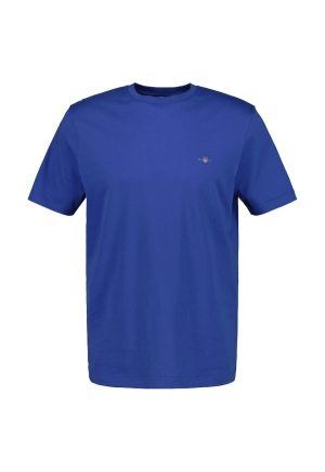 Tricou din bumbac cu decolteu la baza gatului Shield
