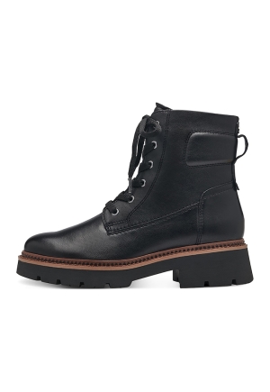 Ghete de piele negre pentru femei Tamaris