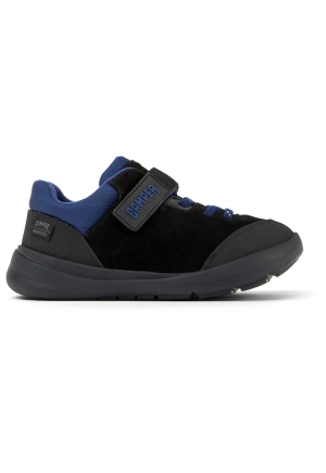 Pantofi sport cu inchidere velcro si garnituri din piele intoarsa Ergo 363