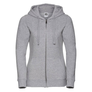 Hanorac gri deschis pentru femei cu fermoar Russell Authentics