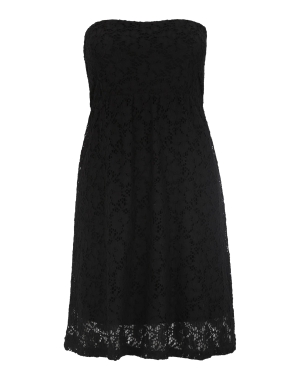 Urban Classics Rochie neagră cu dantelă