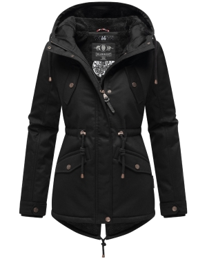 MARIKOO Parka de iarnă 'Manolya' negru