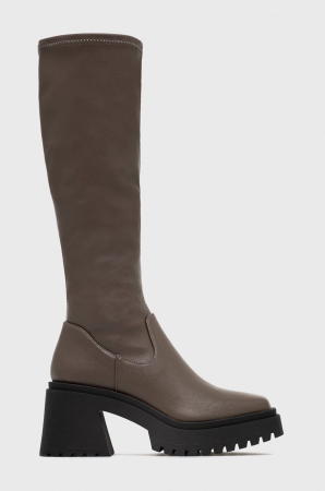 Cizme Steve Madden Jetstream pentru femei, culoarea maro, cu toc drept