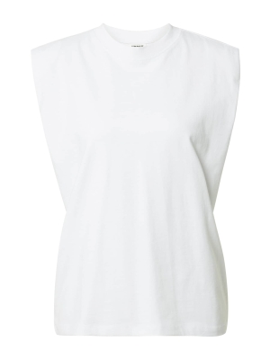 Urban Classics Top alb din bumbac
