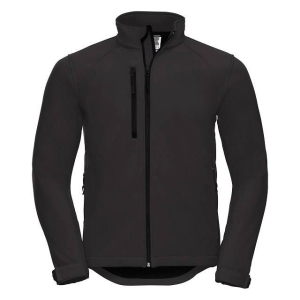 Jachetă Soft Shell Neagră pentru Bărbați RUSSELL