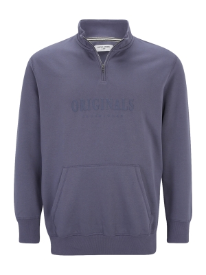 Jack & Jones Plus Bluză de molton 'JORFREDERIKSBERG' albastru noapte