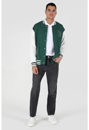 Blugi Drepți COLINS cu 5 Buzunare pentru Bărbați, Mărime Mare, Culoare Gri