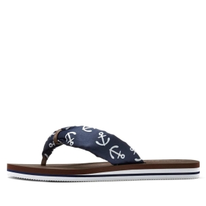 LASCANA Flip-flops albastru cu ancore