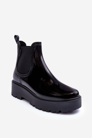 Pantofi de damă BIG STAR SHOES - Glezna, Negru, Glossy