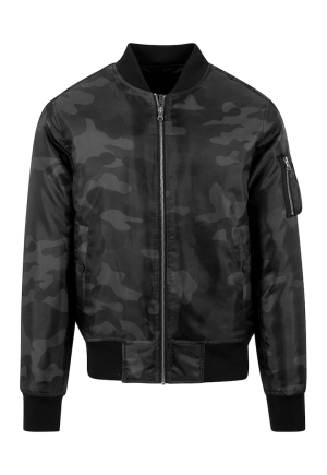 Jacheta bomber cu imprimeu camuflaj