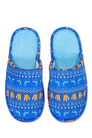 Papuci de casă Frogies cu model colorat
