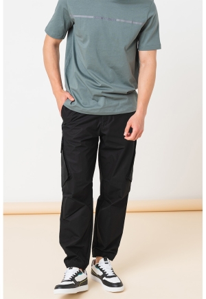 Pantaloni cargo negri ARMANI EXCHANGE