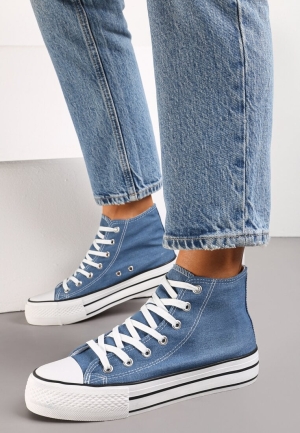 Teniși înalți Denim Albastru