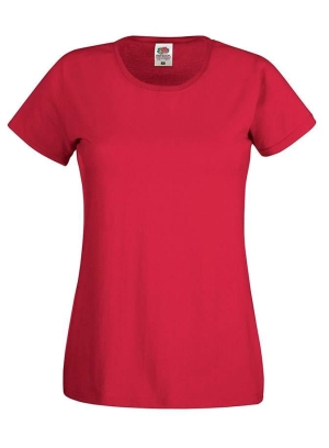Tricou roșu Lady Fit Original Fruit of the Loom