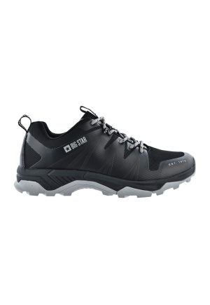 Pantofi sport Big Star cu inserții textile, negri