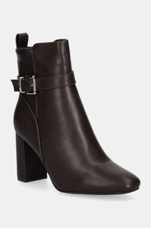 Answear Lab botine femei, culoarea maro, cu toc drept, izolare usoara