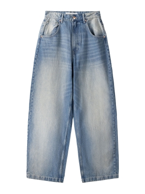 Bershka Jeans albastru denim Loose Fit