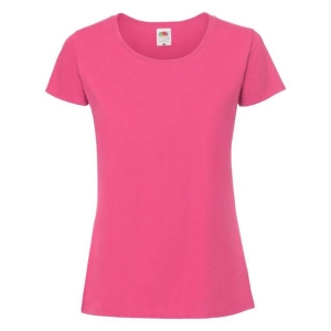Tricou roz iconic din bumbac premium - Fruit of the Loom