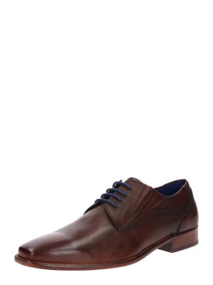 Pantofi bugatti cu șireturi maro caramel