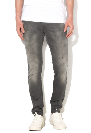 Blugi super slim fit Revend de la G-Star RAW, Gri Dezinfectat