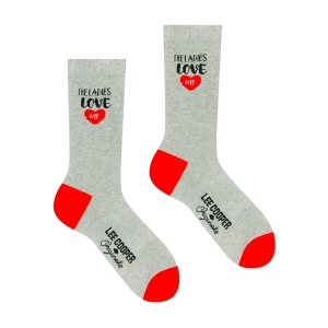 Sosete barbati Lee Cooper Basic cu mesaj