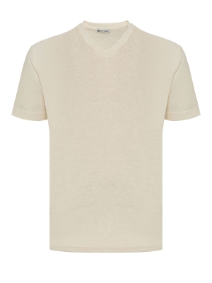 Dandalo Tricou bej / gri închis / kaki