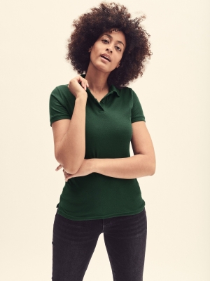 Polo Verde Fruit of the Loom pentru Femei