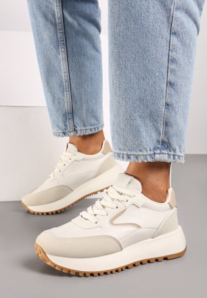 Sneakers Bej Inny cu Talpă Groasă