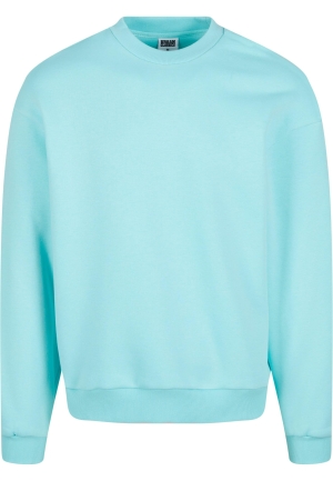 Urban Classics Bluză de molton 'Fluffy' albastru aqua