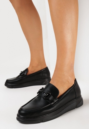 Pantofi casual Negri cu detalii elegante