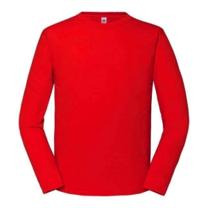 Tricou roșu din bumbac ringspun premium pentru bărbați - Fruit of the Loom