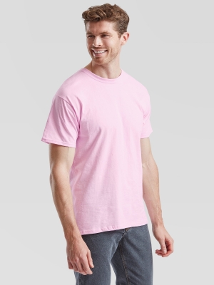 Tricou pentru bărbați roz Valueweight Fruit of the Loom