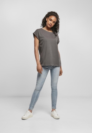 Tricou pentru femei cu umăr extins - Darkshadow
