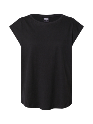 Urban Classics Tricou negru pentru femei din mărimi mari